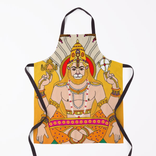 Item preview, Lord Narasimha Divine Art – Fierce Hindu Protector Illustration designed and sold by Harshit_Digital_Arts.