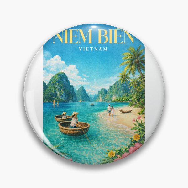 Item preview, Niem Bien Vietnam Limestone Karsts Gulf of Tonkin Coastal Paradise designed and sold by Aryabek.
