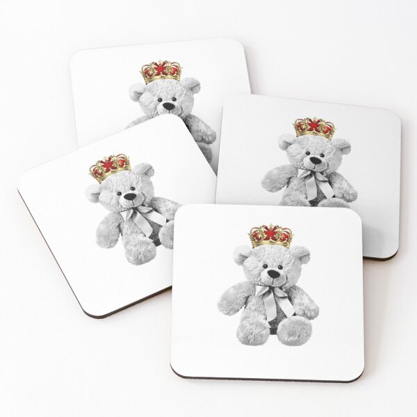 Item preview, Fluffy King Bear illustration  designed and sold by Desikhanna123.