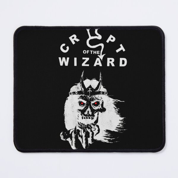 Item preview, Crypt Of The Wizard Skull Dark Fantasy Retro Metal designed and sold by Witchfoundart.