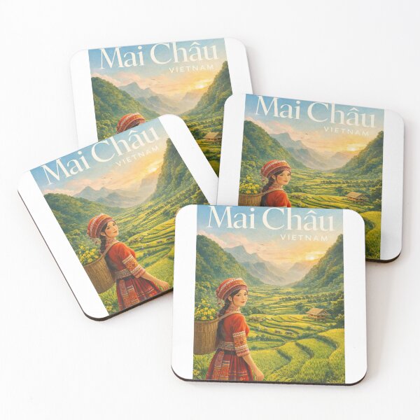 Item preview, Mai Chau Hoa Binh Rice Terraces Sunset Valley Northern Vietnam designed and sold by Aryabek.