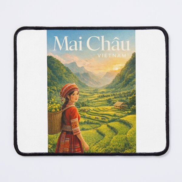 Item preview, Mai Chau Hoa Binh Rice Terraces Sunset Valley Northern Vietnam designed and sold by Aryabek.