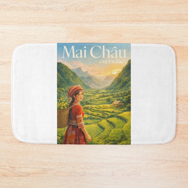 Item preview, Mai Chau Hoa Binh Rice Terraces Sunset Valley Northern Vietnam designed and sold by Aryabek.