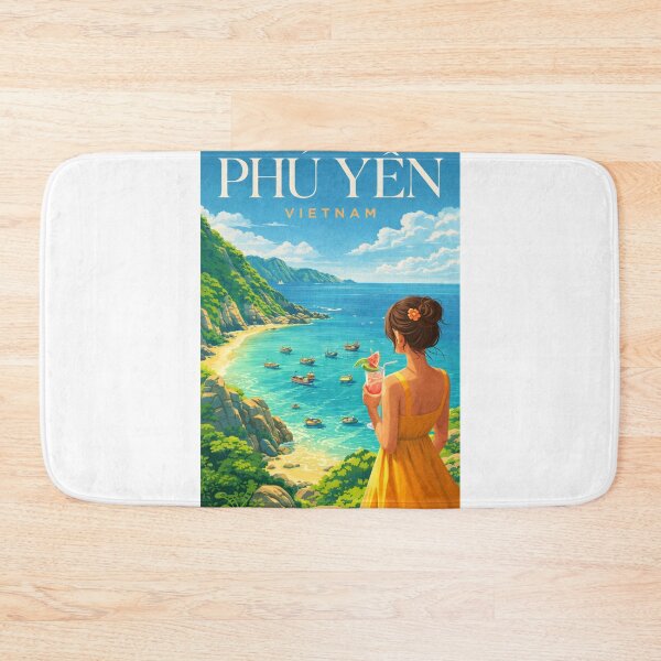 Item preview, Phu Yen Vietnam Tuy Hoa Coastline Fishing Boats South Central Coast designed and sold by Aryabek.