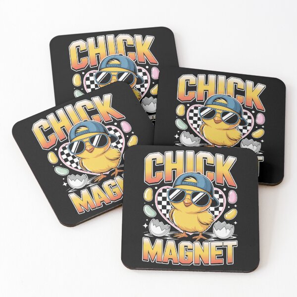Item preview, Chick Magnet – Funny Easter Chick Sunglasses Retro Tee V2 designed and sold by DarylWelsh2024.