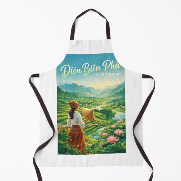 Item preview, Dien Bien Phu Northwest Vietnam Valley Rice Fields Historic Region designed and sold by Aryabek.
