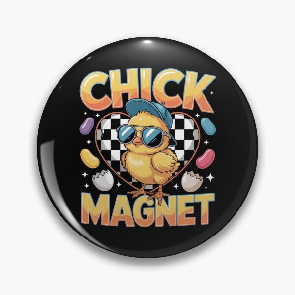 Item preview, Chick Magnet – Funny Easter Chick Sunglasses Retro Tee V3 designed and sold by DarylWelsh2024.