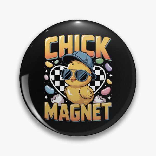 Item preview, Chick Magnet – Funny Easter Chick Sunglasses Retro Tee V4 designed and sold by DarylWelsh2024.