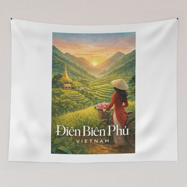Item preview, Dien Bien Phu Northwest Vietnam Sunrise Valley Terraces Cultural Landscape designed and sold by Aryabek.