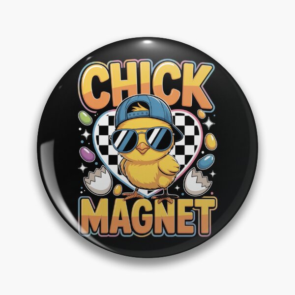 Item preview, Chick Magnet – Funny Easter Chick Sunglasses Retro Tee V5 designed and sold by DarylWelsh2024.