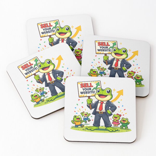 Item preview, Sell Your Website Frog T-Shirt – Funny Business Meme Frog, Entrepreneur Humor Tee, Cute Marketing Frog Shirt designed and sold by ZyxDes.