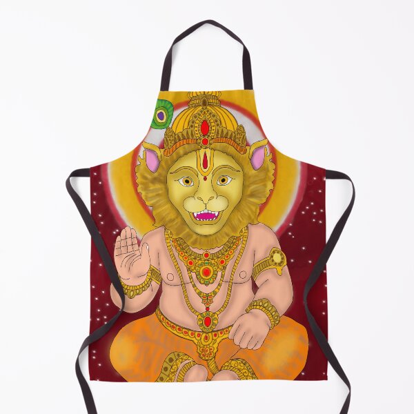 Item preview, Ugra Narasimha Spiritual Artwork – Hindu Mythology Lion God Art designed and sold by Harshit_Digital_Arts.