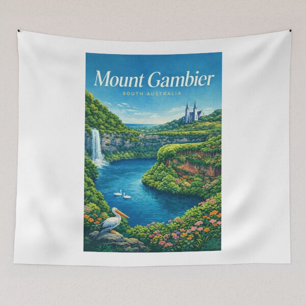 Item preview,  Mount Gambier South Australia Blue Lake Valley Limestone Coast designed and sold by Aryabek.