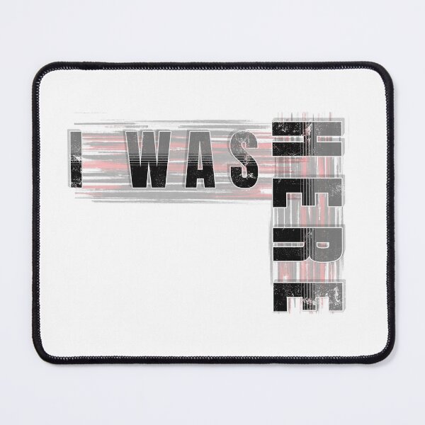 Item preview, I Was Here Glitch Typography Streetwear Design designed and sold by Aru-Prints.