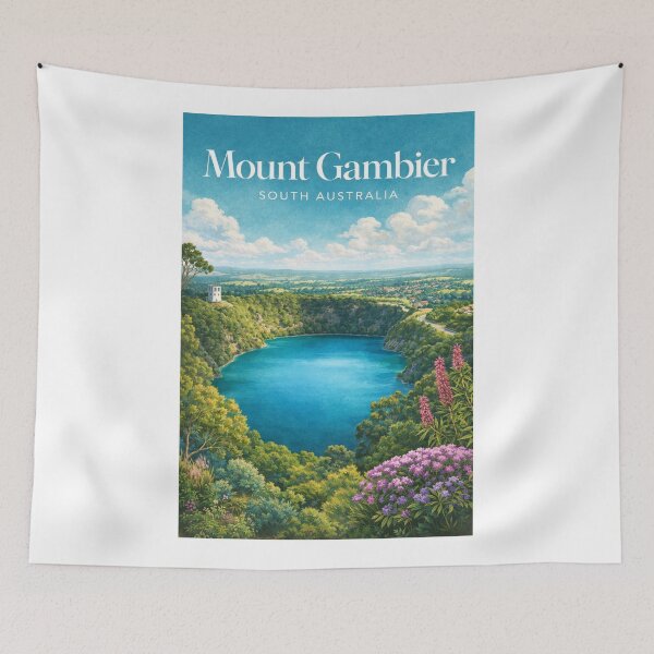 Item preview, Mount Gambier Blue Lake Crater Valley South Australia Limestone Coast designed and sold by Aryabek.