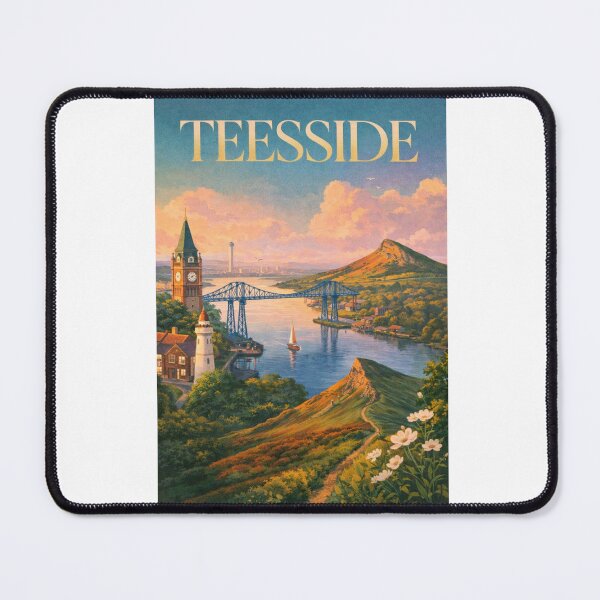 Item preview, Teesside Middlesbrough Transporter Bridge River Tees North Yorkshire England designed and sold by Aryabek.