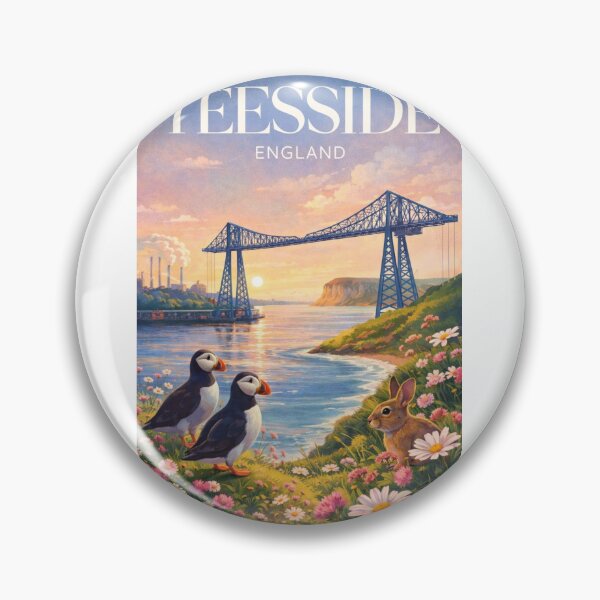 Item preview, Teesside Transporter Bridge Sunset River Tees North East England designed and sold by Aryabek.