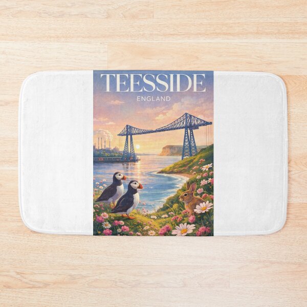 Item preview, Teesside Transporter Bridge Sunset River Tees North East England designed and sold by Aryabek.