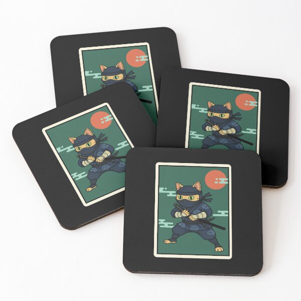 Item preview, Ninja Cat Samurai Japanese Style Cute Stealth Kitty  designed and sold by JordynLadukeg65.