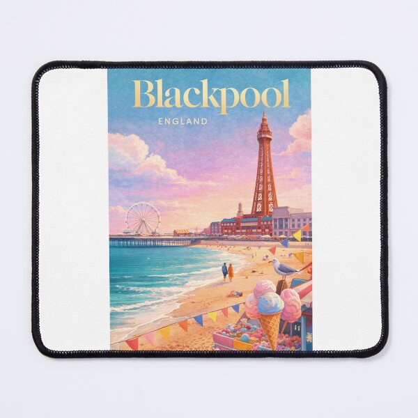Item preview, Blackpool Tower Central Pier Lancashire Coast England Seaside Resort designed and sold by Aryabek.