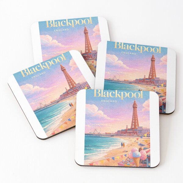 Item preview, Blackpool Tower Central Pier Lancashire Coast England Seaside Resort designed and sold by Aryabek.