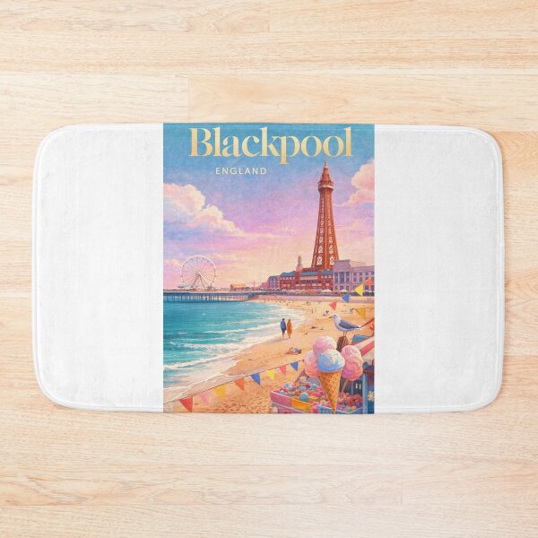 Item preview, Blackpool Tower Central Pier Lancashire Coast England Seaside Resort designed and sold by Aryabek.