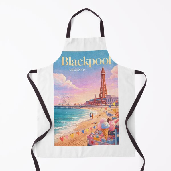 Item preview, Blackpool Tower Central Pier Lancashire Coast England Seaside Resort designed and sold by Aryabek.