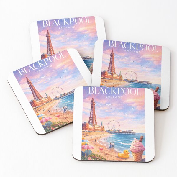 Item preview, Blackpool Tower Promenade Central Pier Fylde Coast Lancashire England designed and sold by Aryabek.