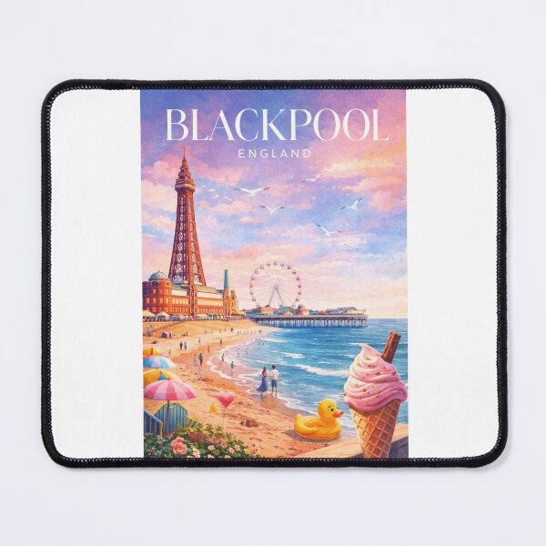 Item preview, Blackpool Tower Promenade Central Pier Fylde Coast Lancashire England designed and sold by Aryabek.