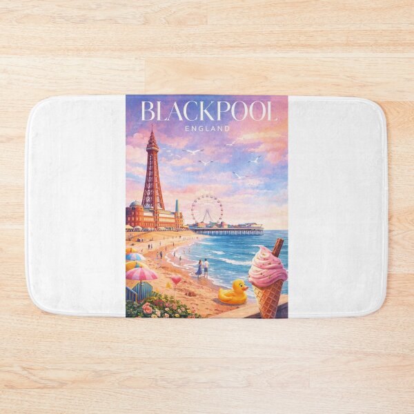 Item preview, Blackpool Tower Promenade Central Pier Fylde Coast Lancashire England designed and sold by Aryabek.