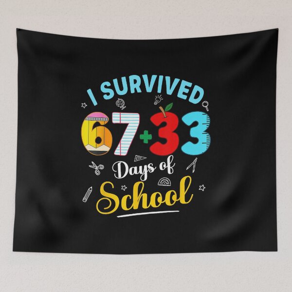 Item preview, I Survived 100 Days of School Funny Kids Milestone  designed and sold by gladysenglish.