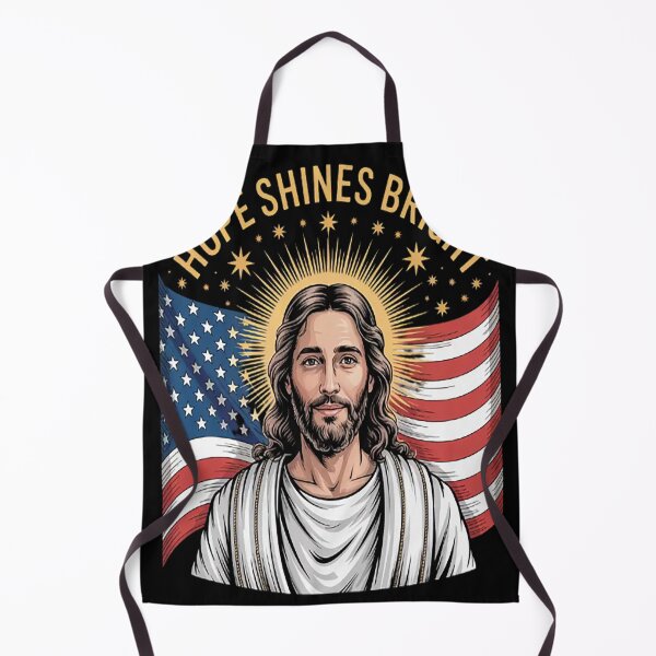 Item preview, Hope Shines Bright Radiant Faith And Freedom Jesus designed and sold by TheRetroStyle.