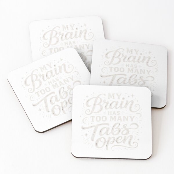 Item preview, My Brain Has Too Many Tabs Open – Overthinking Funny Quote T-Shirt designed and sold by simobissa199168.