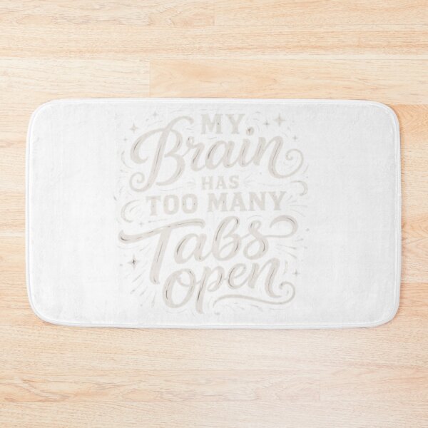 Item preview, My Brain Has Too Many Tabs Open – Overthinking Funny Quote T-Shirt designed and sold by simobissa199168.