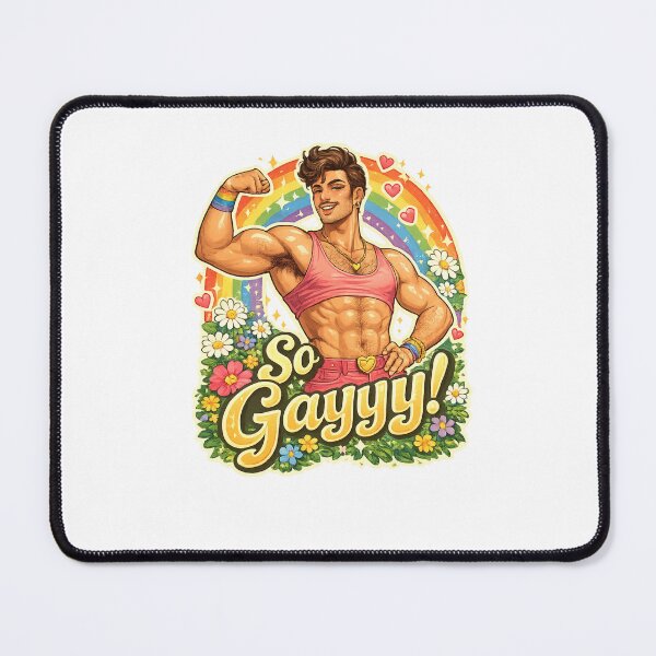 Item preview, So Gayyy Pride Rainbow Floral Strong Queer Expression designed and sold by Aryabek.