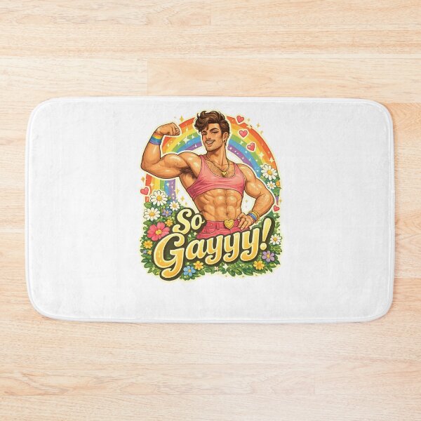 Item preview, So Gayyy Pride Rainbow Floral Strong Queer Expression designed and sold by Aryabek.