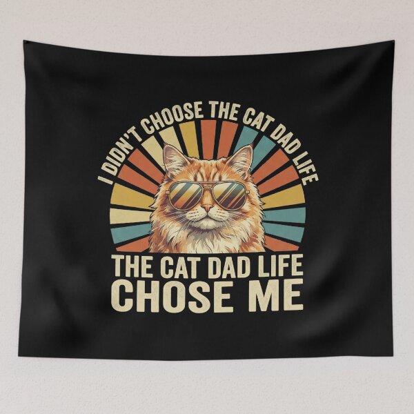 Item preview, I Didnt Choose Cat Dad Life Funny Fur Papa Fathers Day Men designed and sold by OlakunleOloroz.