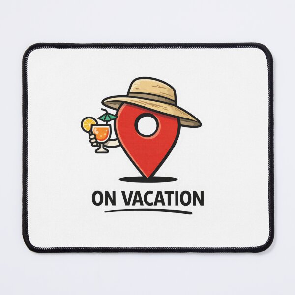 Item preview, On Vacation Travel Pin Funny Holiday Summer Design designed and sold by ZYNORAworld.