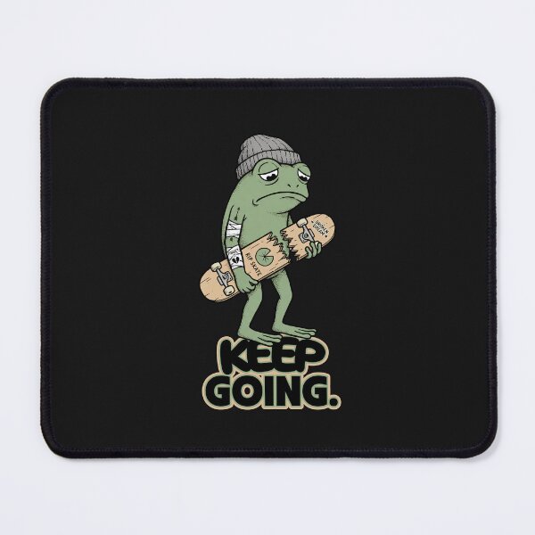 Item preview, Keep Going Frog Skateboard designed and sold by AwesomeBeyondLimits.