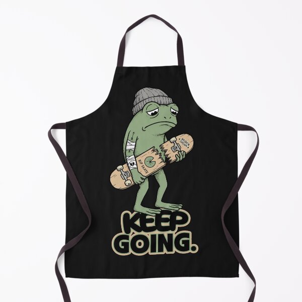 Item preview, Keep Going Frog Skateboard designed and sold by AwesomeBeyondLimits.