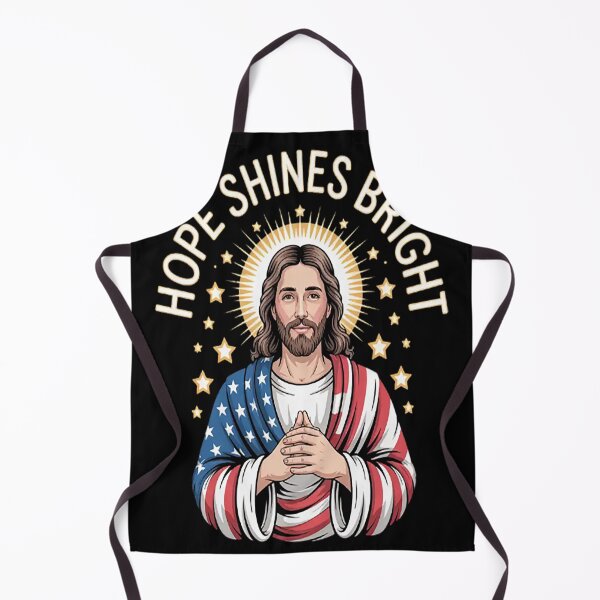 Item preview, Hope Shines Bright Wrapped In Faith And Freedom Jesus Lover designed and sold by TheRetroStyle.