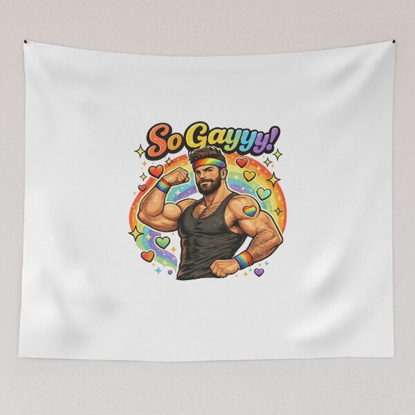 Item preview, So Gayyy Pride Rainbow Strong Confidence LGBTQ Celebration designed and sold by Aryabek.