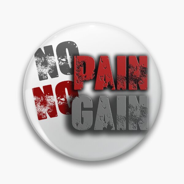 Item preview, No Pain No Gain – Grunge Motivational Typography Design designed and sold by sifashion26.