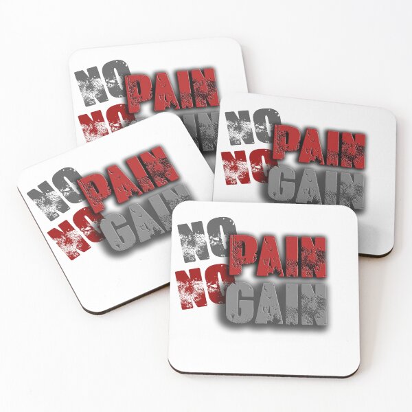 Item preview, No Pain No Gain – Grunge Motivational Typography Design designed and sold by sifashion26.