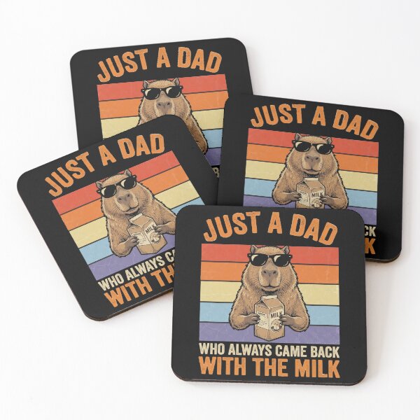 Item preview, Just A Dad Who Always Came Back with The Milk Capybara Dad designed and sold by OlakunleOloroz.