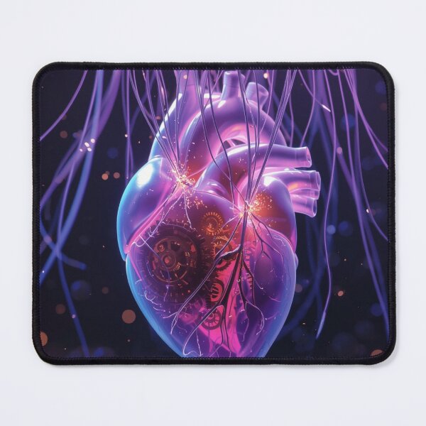 Item preview, Neon Jellyfish Heart - Bio-Electric Core designed and sold by THEARTCURATİON .