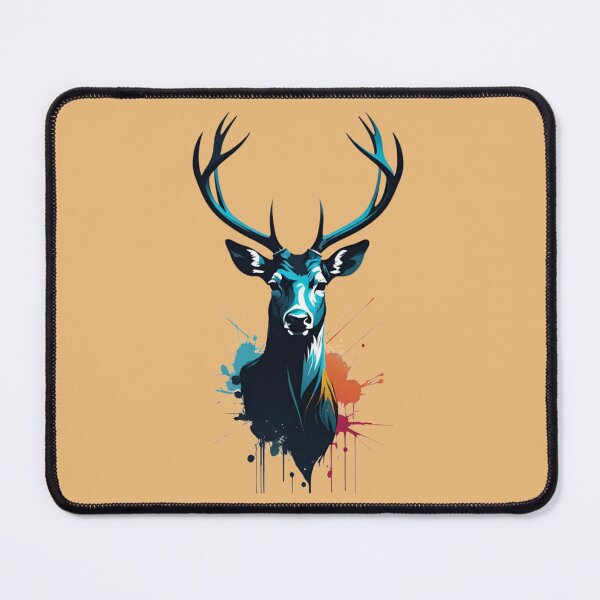 Item preview, Vibrant Blue Deer Urban Street Art Design designed and sold by AlxVel.