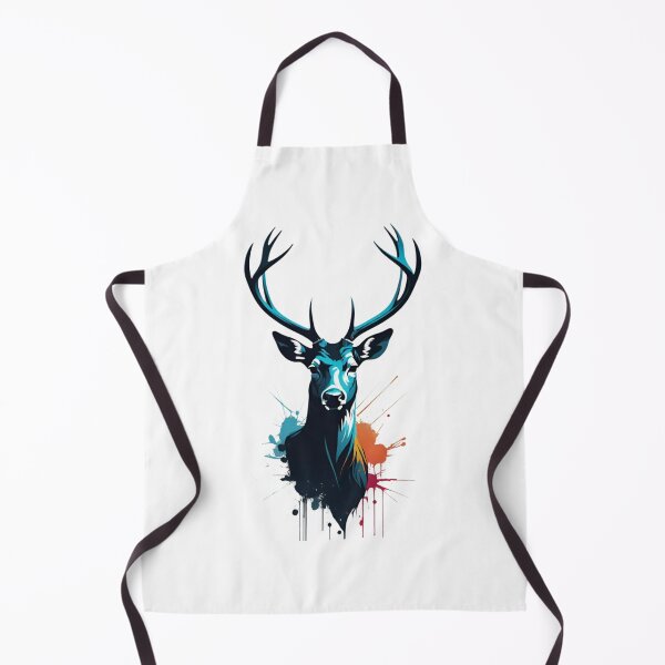 Item preview, Vibrant Blue Deer Urban Street Art Design designed and sold by AlxVel.