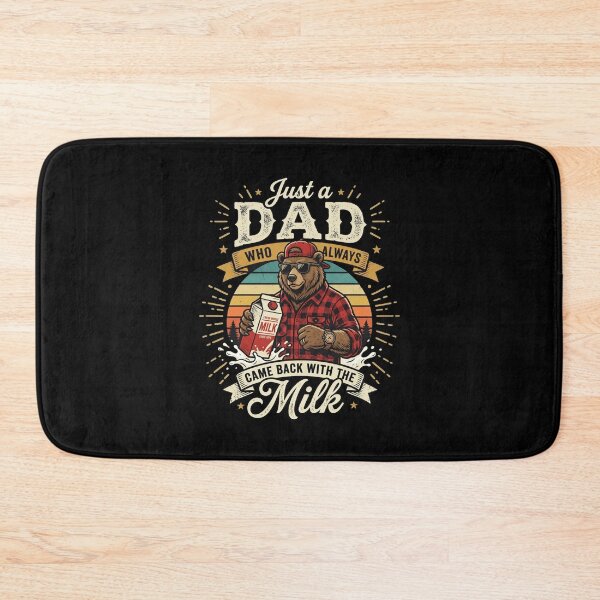 Item preview, Just A Dad Who Always Came Back with The Milk, Papa Bear designed and sold by OlakunleOloroz.