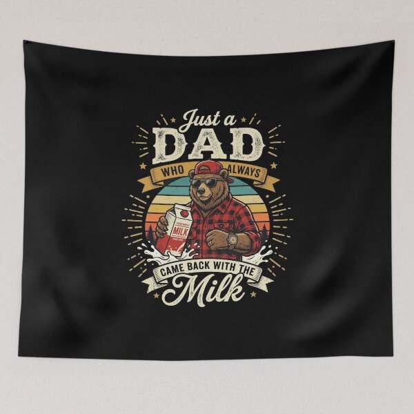 Item preview, Just A Dad Who Always Came Back with The Milk, Papa Bear designed and sold by OlakunleOloroz.